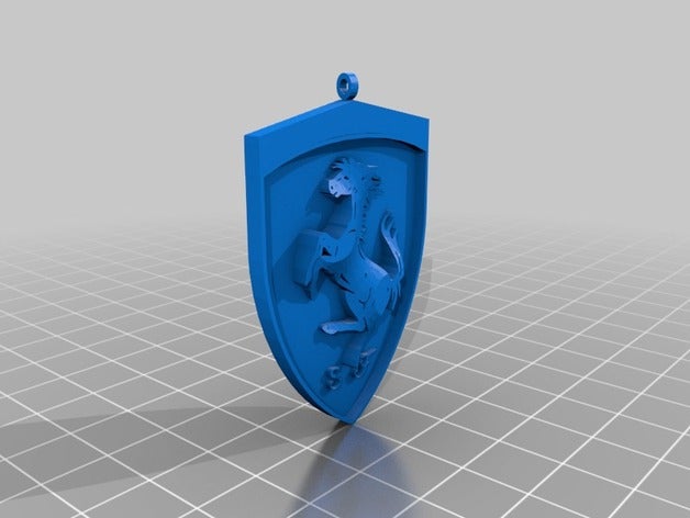 ferrari pendant 3d printing 3D print model - Mito3D