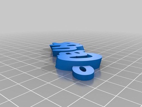 clauds keyring keychains customized 3d print model - Mito3D