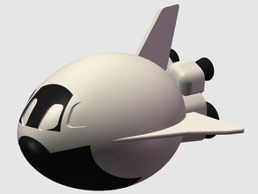 egglantis vehicles easter rocket toy 3d print model - Mito3D