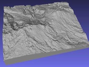 turrialba irazu vulcani di apprendimento geodesia la geografia sollevato soccorso mappa sollievo topografia 3d print model - Mito3D