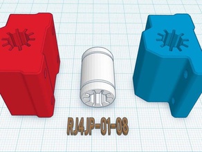 igus drylin 8mm bloque de cojinete combinación lm8uu 3d la impresora partes rodamiento 3d print model - Mito3D