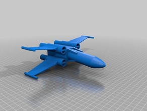 star wars x-wing 3d printing xwing 3d print model - Mito3D