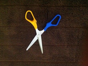 scissor handle replacement art tools hobby paper school scissors stationary 3d print model - Mito3D