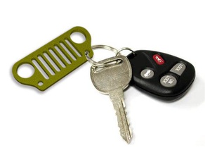jeep keychain vehicles 3d print model - Mito3D