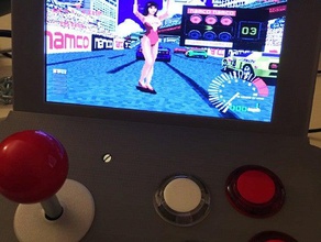 pi-cade nes color japan stick video games 3d print model - Mito3D