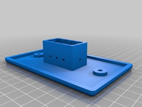 andersonpowerpole placa de parede única caixa 2x4 eletrônica personalizado 3d print model - Mito3D