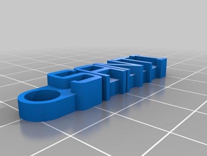 il mio messaggio personalizzato portachiavi organizzazione 3d print model - Mito3D