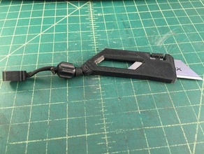 slimline utility blade holder hand tools 3d print model - Mito3D