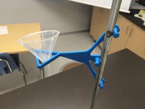 l'entonnoir de la bague support stand outil les titulaires boîtes chimie fing lab science 3d print model - Mito3D