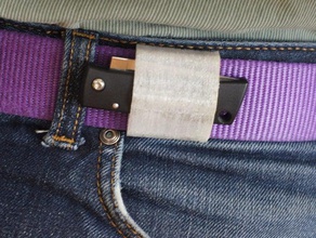 ceinture poche porte-couteau accessoires 3d print model - Mito3D