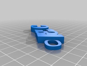 my fccc keyringi improved keychains customized 3d print model - Mito3D