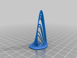 rossler cazibe matematik sanat 3d print model - Mito3D