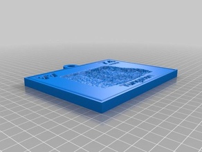 tungstênio lithopane 2d a arte personalizado 3d print model - Mito3D