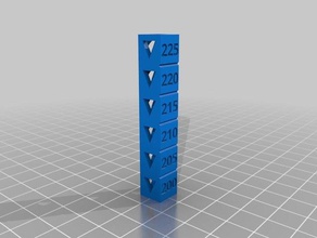 meu personalizados temp calibração de torre fixa 3d impressão testes 3d print model - Mito3D