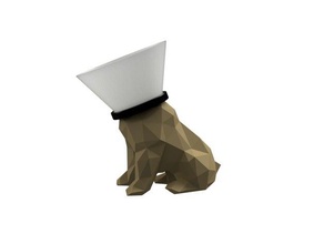 pedrothe bulldog francese lampada animali domestici 3d print model - Mito3D