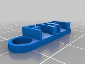 fifi message keychain organization customized 3d print model - Mito3D