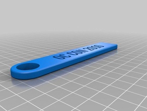 oc con chave de cadeia os acessórios personalizado 3d print model - Mito3D