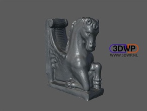 horse statue 3d scan pegasus scans replicas 123d 123dcatch catch animal grotesque meshmixer sculpture 3d print model - Mito3D