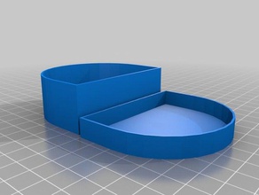 my customized denture retainer mouth guard box containers 3d print model - Mito3D