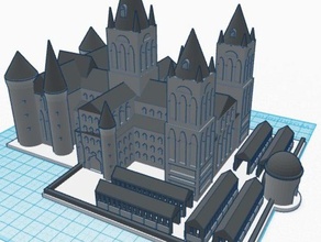 la escuela hogwarts de brujería magia castillo parte 2 3 harry potter en 3d impresión 3d print model - Mito3D