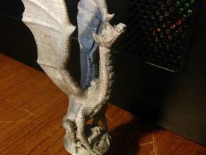 aria dragon negative mold metal casting creatures 3d print model - Mito3D