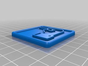 na vida real, ao contrário de fckoff botão sinais logotipos 3d print model - Mito3D