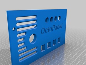 octopaneloctoprint hardware rostock max v2 3d la stampante accessori polpi octopipanel webcam monte 3d print model - Mito3D