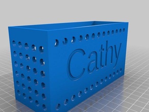my customized labeled container 2 containers 3d print model - Mito3D