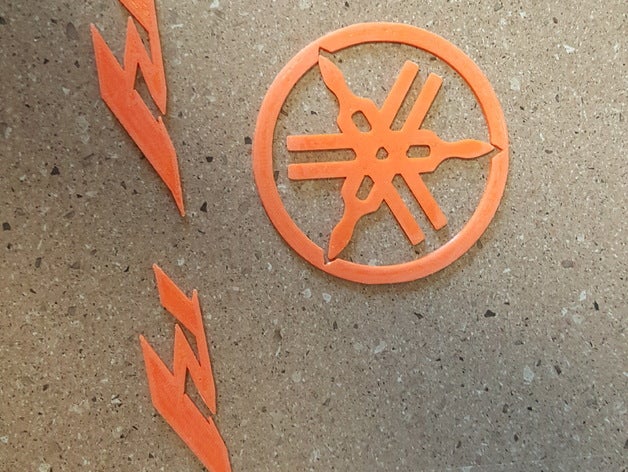 yamaha yzf r1 logoları Otomotiv 3D print model - Mito3D