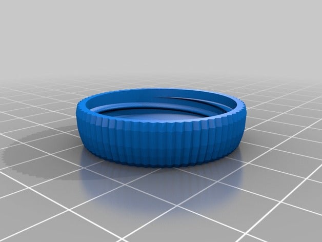 meine angepasste container Rändelmutter Deckel Container 3D print model - Mito3D