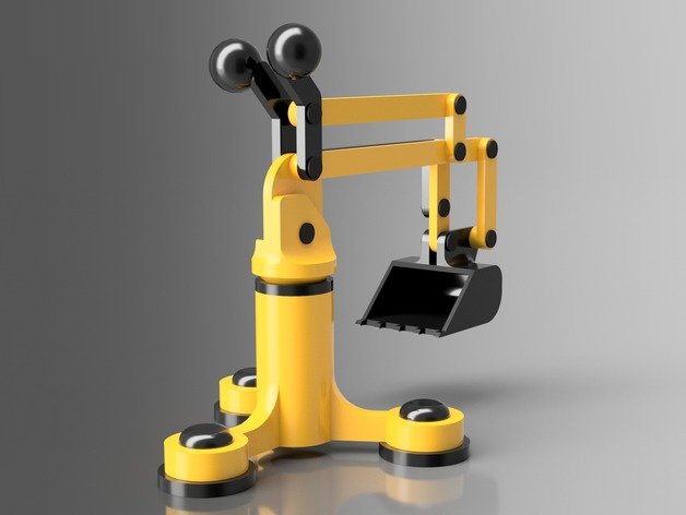 digger 20 construção brinquedos 3D print model - Mito3D