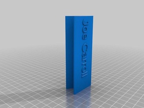 meu nome personalizado placa de pé livre sinais logotipos 3d print model - Mito3D