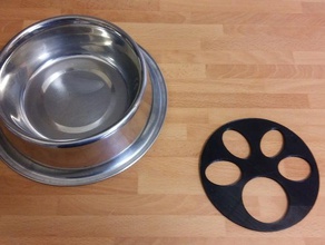 lento alimentador de disco perros gatos plato para perro gato tazón los animales 3d print model - Mito3D
