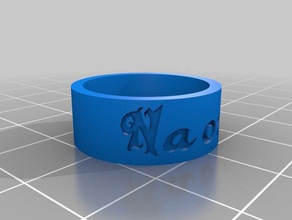 naomi anelli personalizzato 3d print model - Mito3D