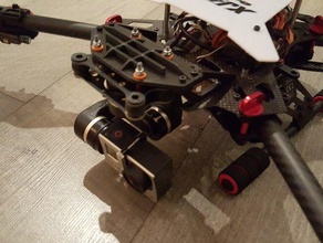 xj470 quadcopter feiyu tech gimbal adapter plate rc vehicles 3d print model - Mito3D