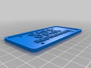 oskia plate signs logos customized 3d print model - Mito3D