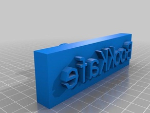 tampon bookkafe des signes les logos personnalisé 3d print model - Mito3D