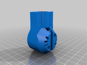 3dr iris+ montagem do motor 16mm tubo de carbono mod benbojangles veículos 3d print model - Mito3D