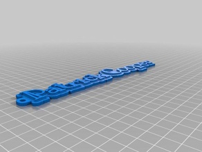 tag Schlüsselanhänger angepasst 3d print model - Mito3D