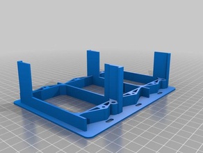 3 gang de basse tension support 3d l'impression 3d print model - Mito3D