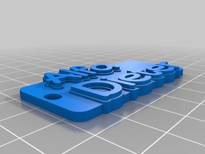 alfa dieter llaveros personalizado 3d print model - Mito3D
