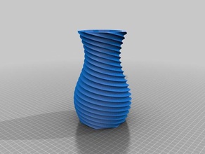 mon personnalisés en spirale vase décor 3d print model - Mito3D