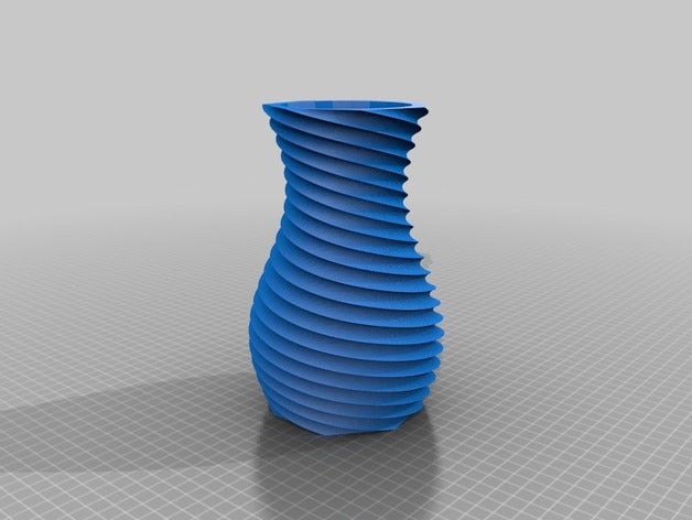 mon personnalisés en spirale vase décor 3D print model - Mito3D