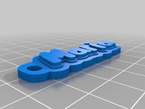 maria Anahtarlık özelleştirilmiş 3d print model - Mito3D