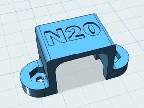 n20 motor mounting bracket machine tools 3d print model - Mito3D