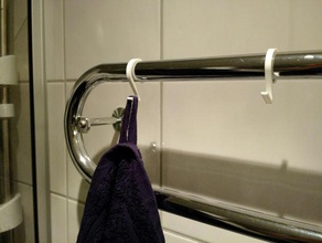 gancho de toalha secar fm mattson casa banho 3d print model - Mito3D