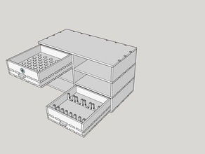 perceuse vis bits arrangement outil de les titulaires boîtes 3d print model - Mito3D