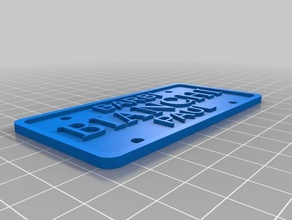 bianchi licence plate signs logos customized 3d print model - Mito3D