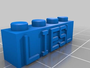 liesl ego blok necklacekeychain inşaat oyuncaklar özelleştirilmiş 3d print model - Mito3D