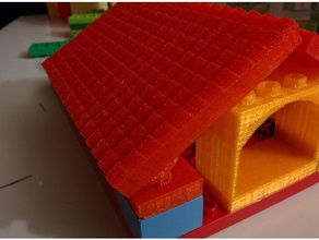 terracota d-uplo compatível com telha de tamanho variável cascalho inclinação 3d impressão 3d print model - Mito3D
